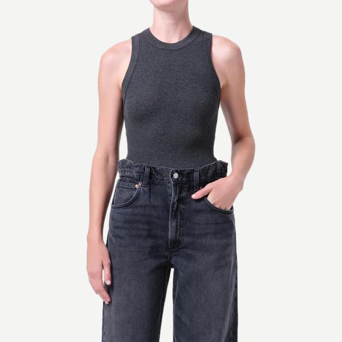Leigh Tank - Charcoal Heather