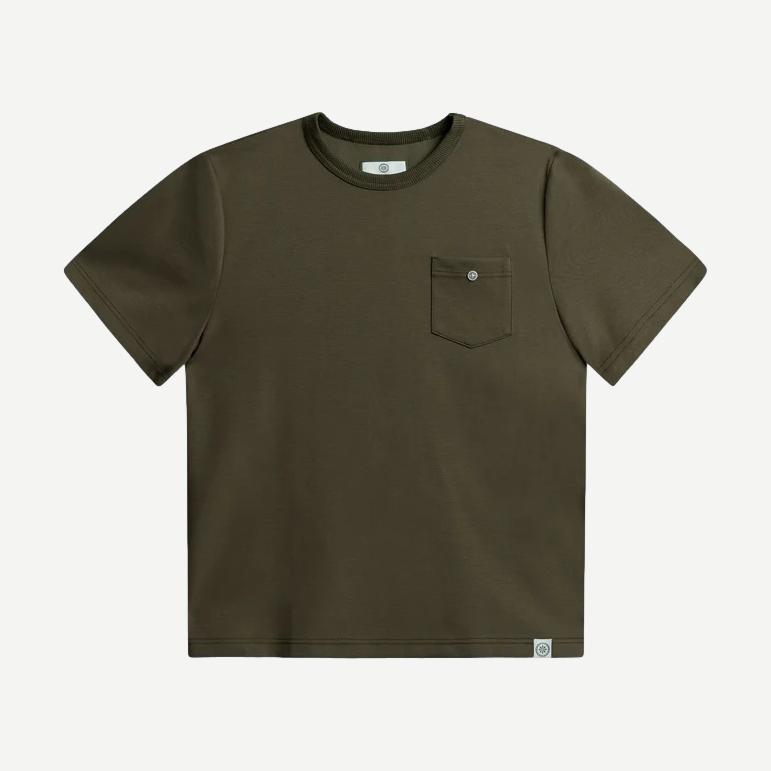 Button Tee - Olive