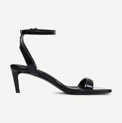 Cora Sandals - Black Embossed - Galvanic.co