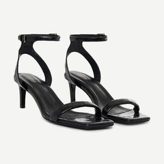 Cora Sandals - Black Embossed - Galvanic.co