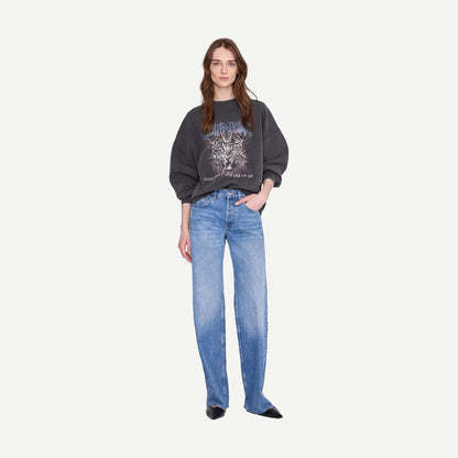 Miles Sweatshirt Leo Muse- Washed Black - Galvanic.co