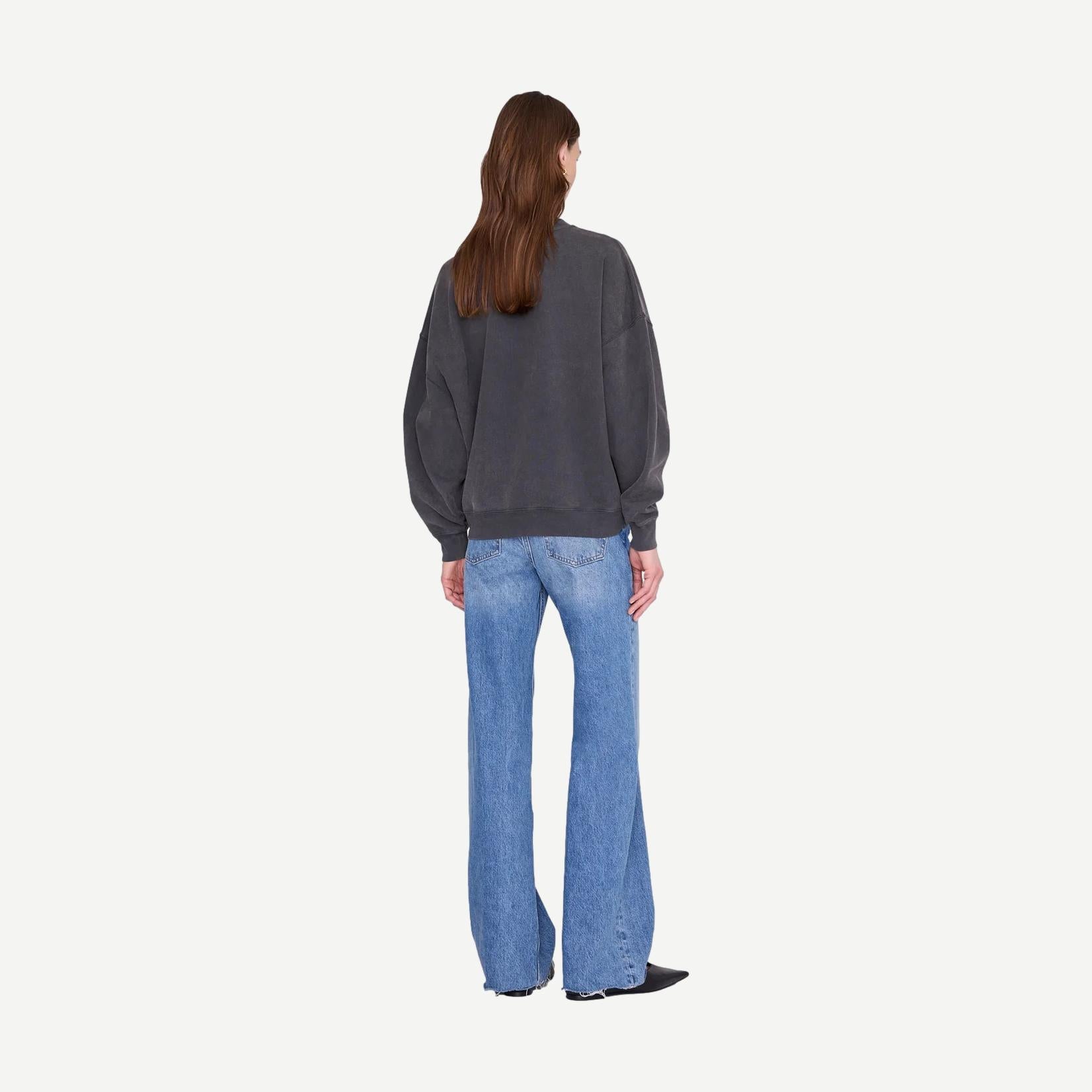 Miles Sweatshirt Leo Muse- Washed Black - Galvanic.co