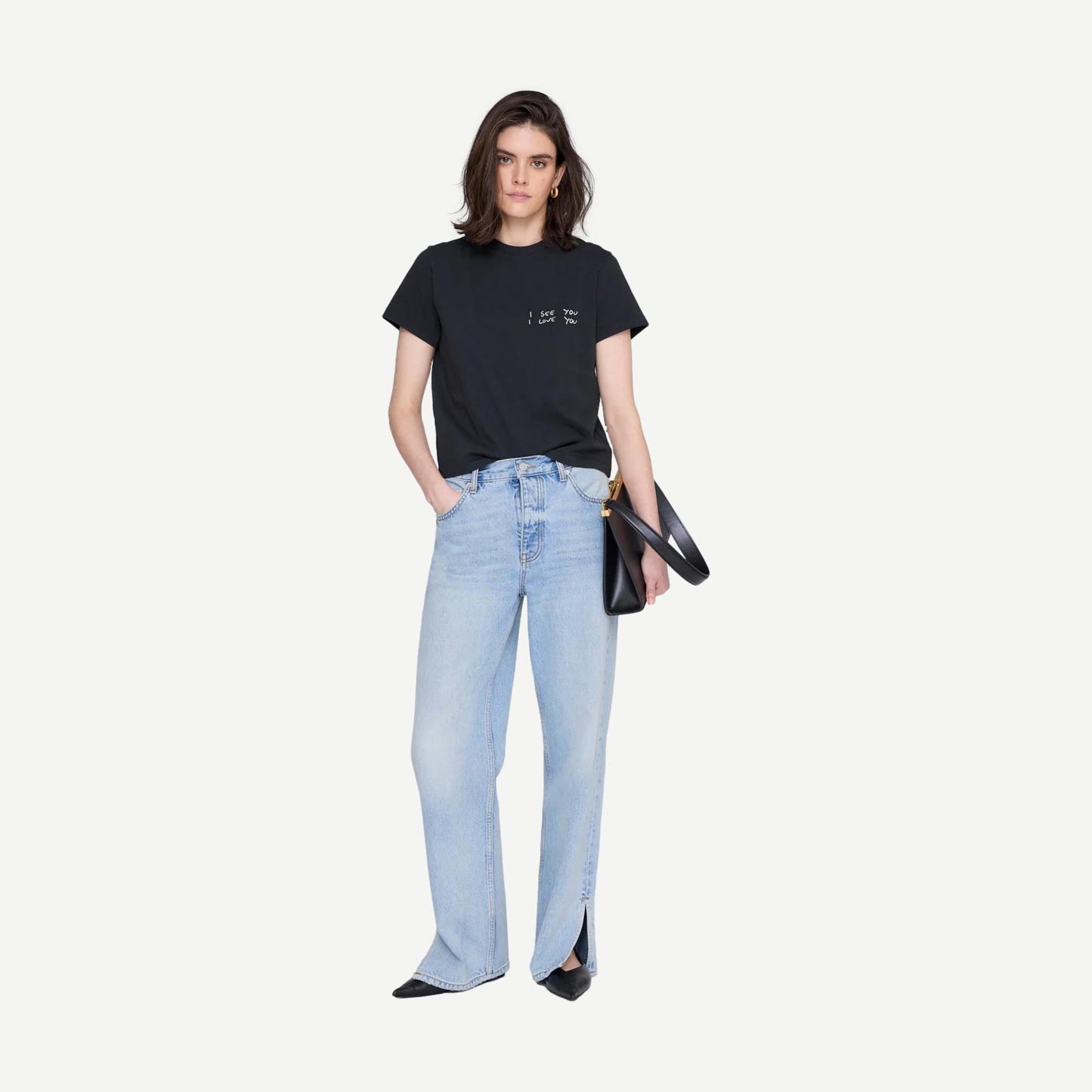 Shelley Tee I See You I Love You - Black - Galvanic.co