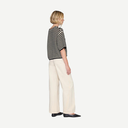 Theo Top - Black Ivory Stripe - Galvanic.co