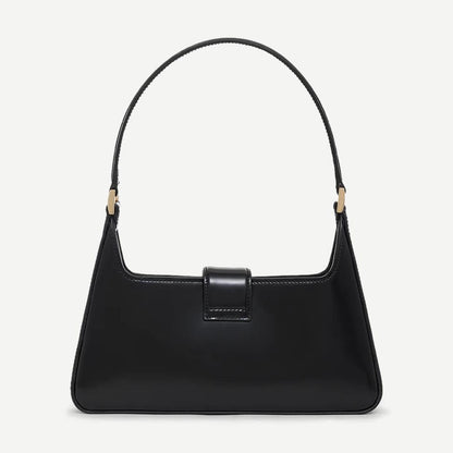 Lou Shoulder Bag - High-Shine Black - Galvanic.co