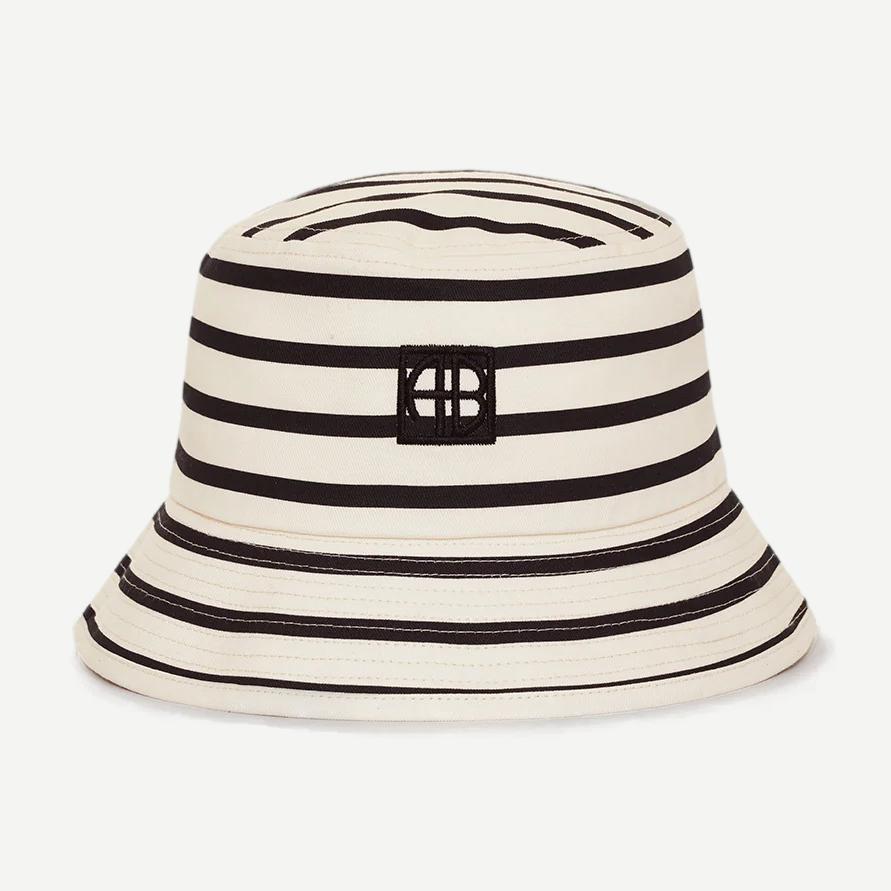 Nick's Bucket hat - Black and White Stripe