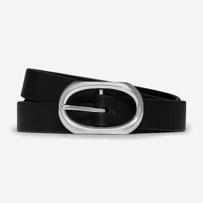 Small Signature Link Belt - Black/Silver
