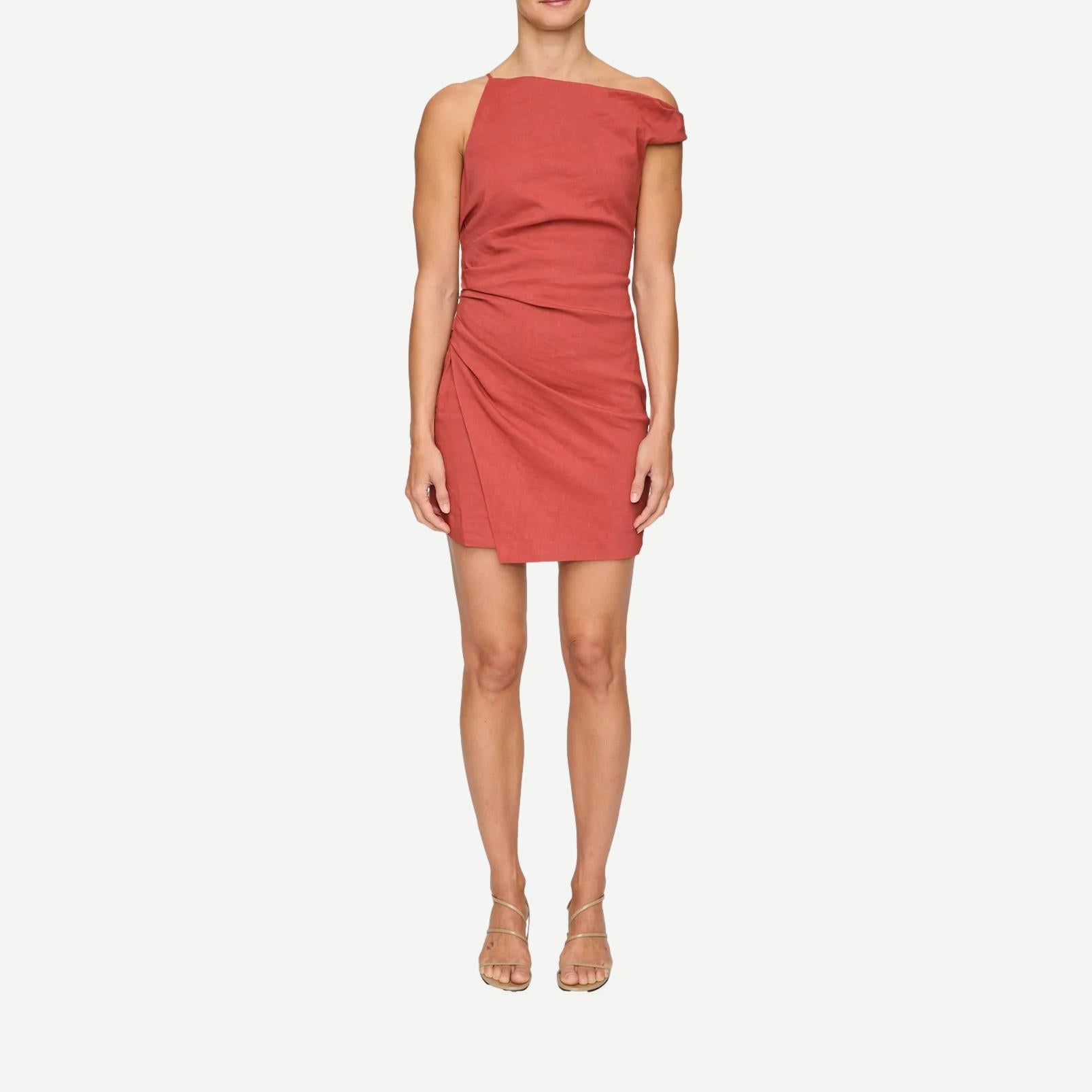 Leia Dress - Red Clay - Galvanic.co