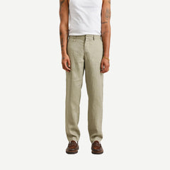 Alp Smart Trouser Linen - Pale Khaki - Galvanic.co