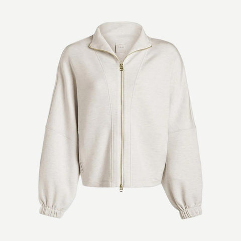 Ashbury Zip Through Sweat - Ivory Marl - Galvanic.co