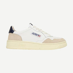 Medalist Low Men - Leather/Suede White/Blue - Galvanic.co