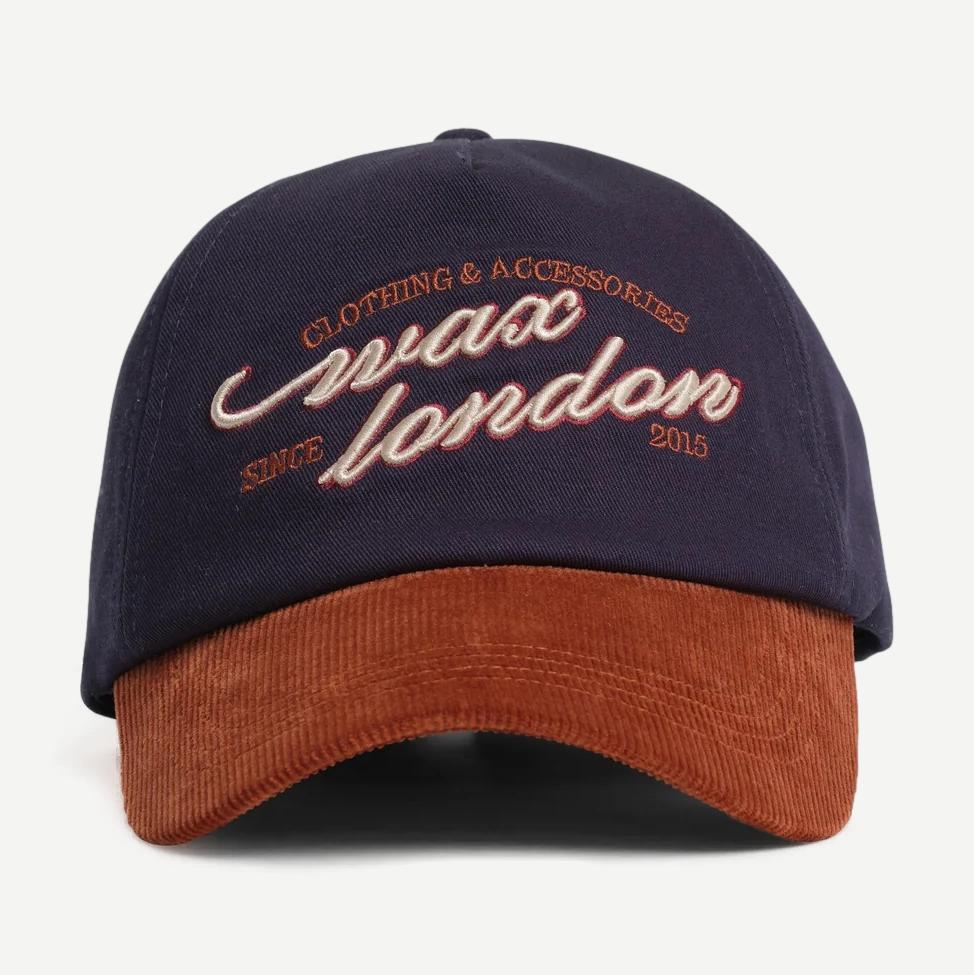 Tranton Trucker Cap - Navy/Rust
