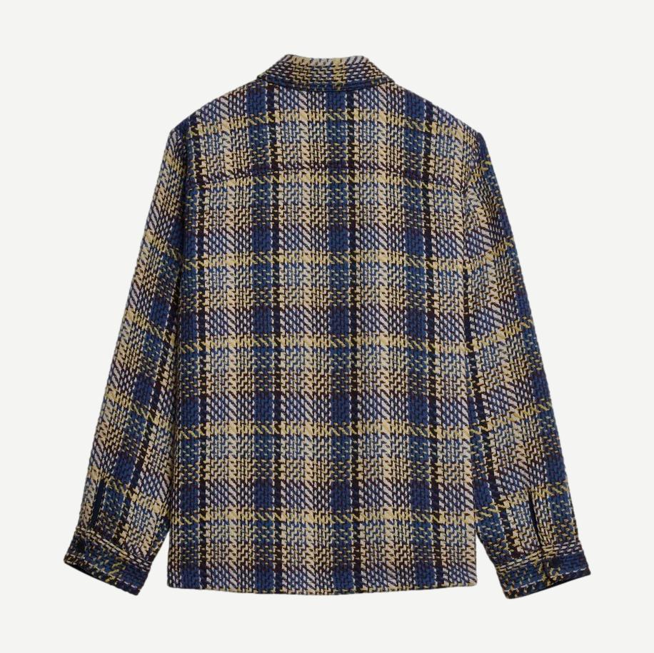 Whiting Overshirt Grain Check - Blue/Multi
