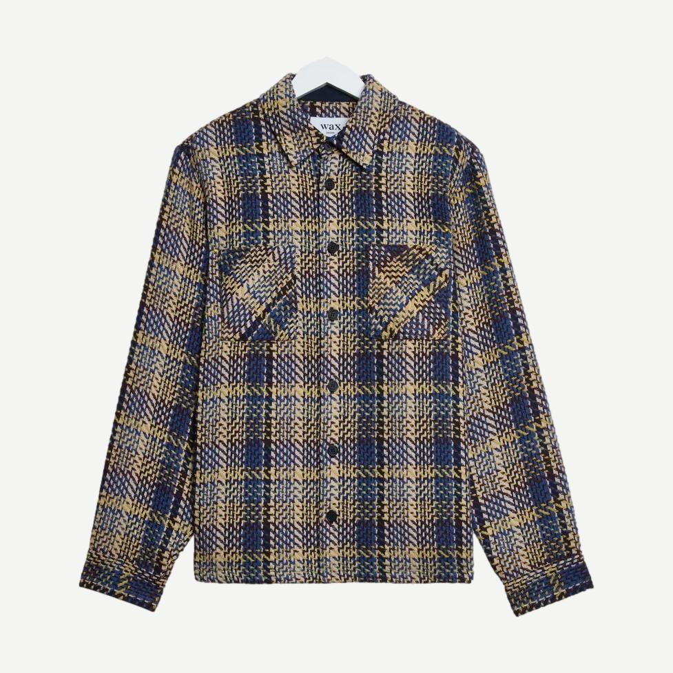 Whiting Overshirt Grain Check - Blue/Multi