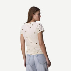 All Over Bumble Bee Tee - Ivory Multi - Galvanic.co