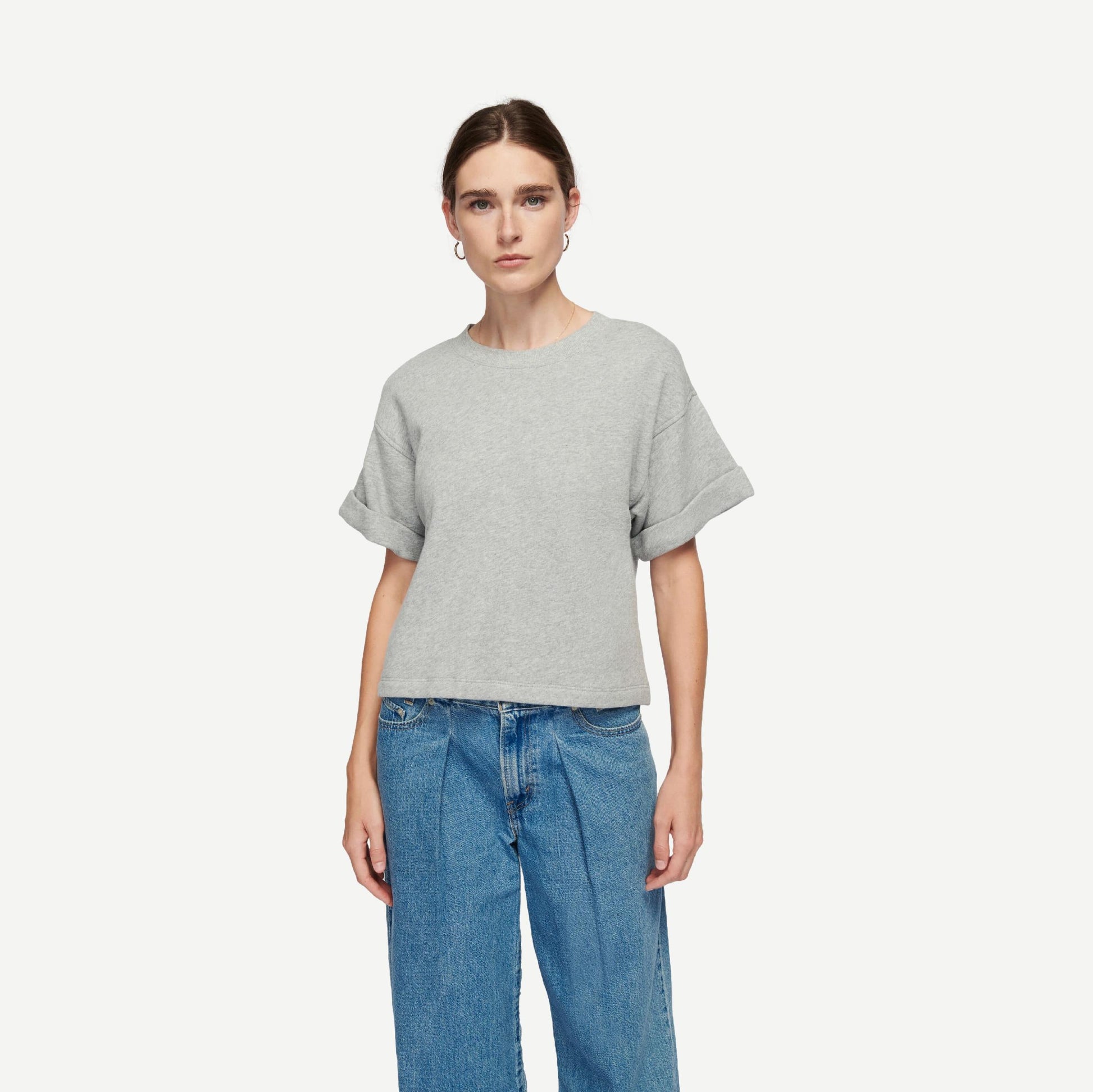 Bane Sweatshirt Tee - Heather Grey - Galvanic.co