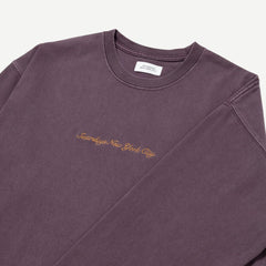 Heavy Weight Pigment LS Tee - Purple - Galvanic.co