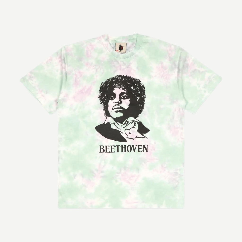 Beethoven SS Tee - Green Tie Dye - Galvanic.co