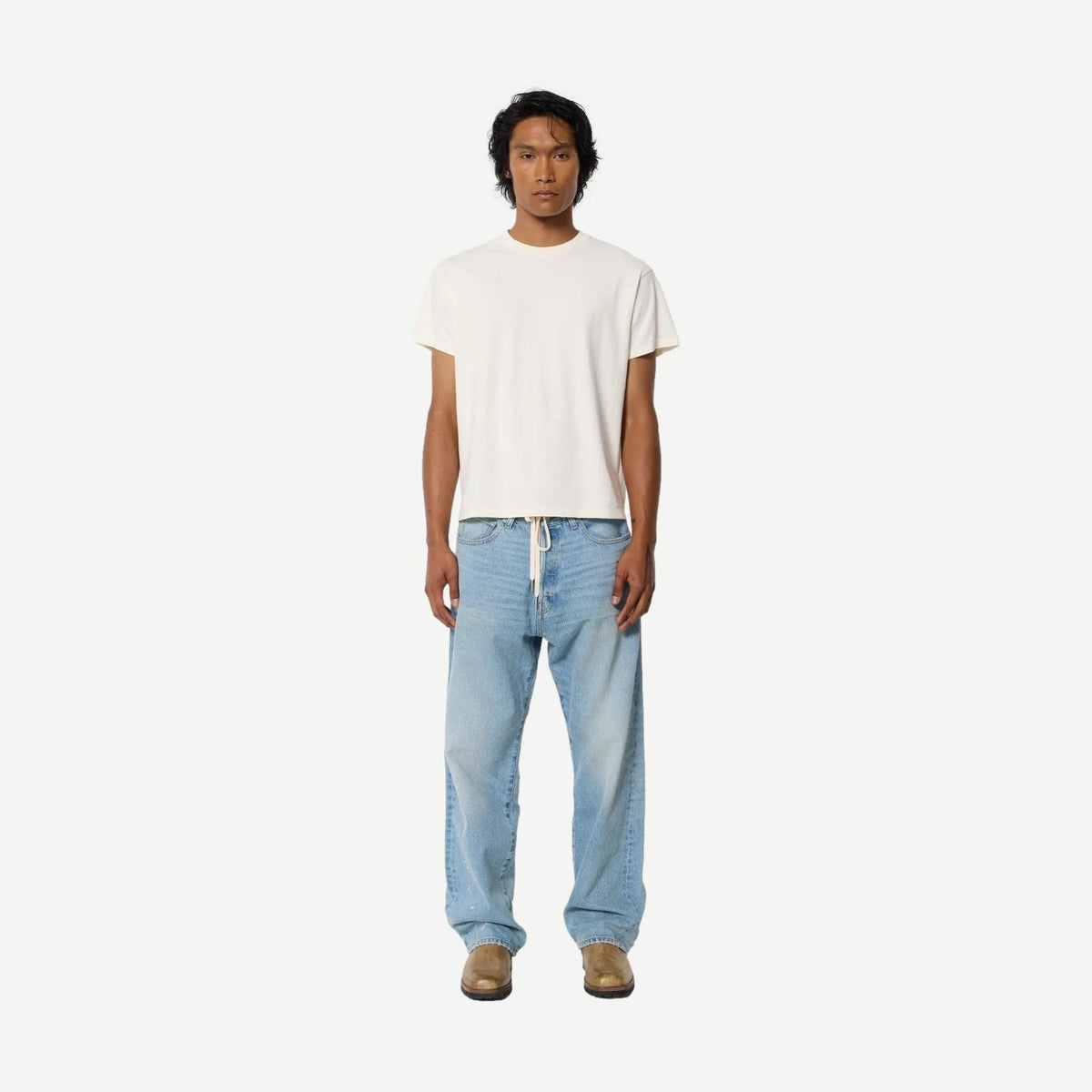 Air Spun Shrunken Tee - Salt