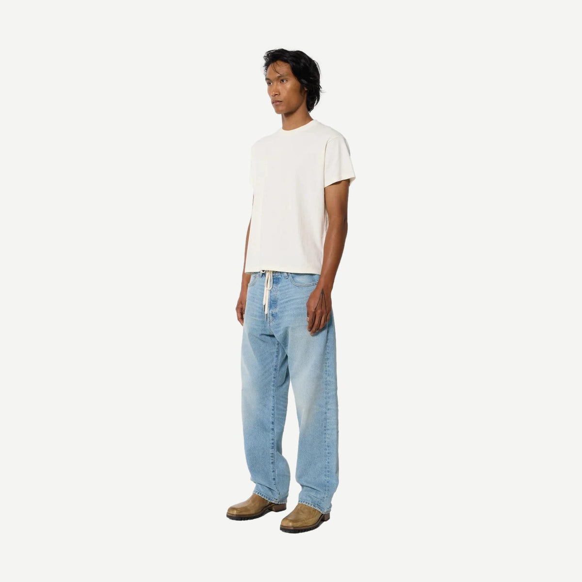 Air Spun Shrunken Tee - Salt