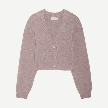 Bo Ballon Sleeve Cardigan - Whisper - Galvanic.co
