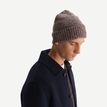 Brook Beanie Twist Fleck - Brown/Grey