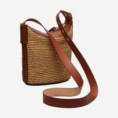 Belize Mini Bucket Bag Straw - Natural - Galvanic.co