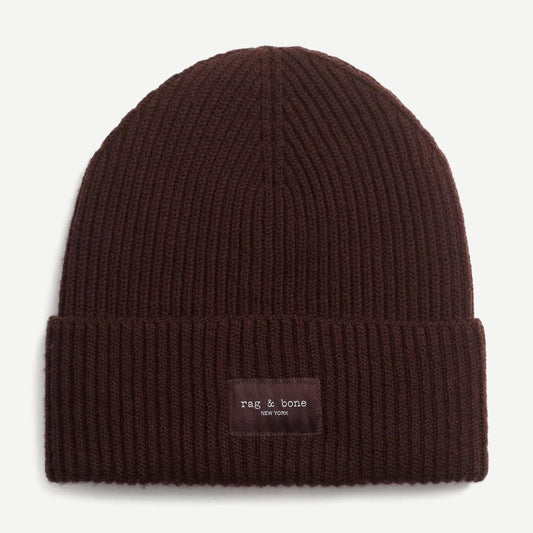 Blake Wool Blend Beanie - Brown