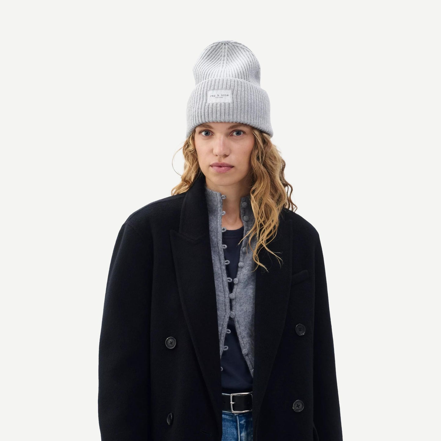 Blake Metallic Beanie - Silver