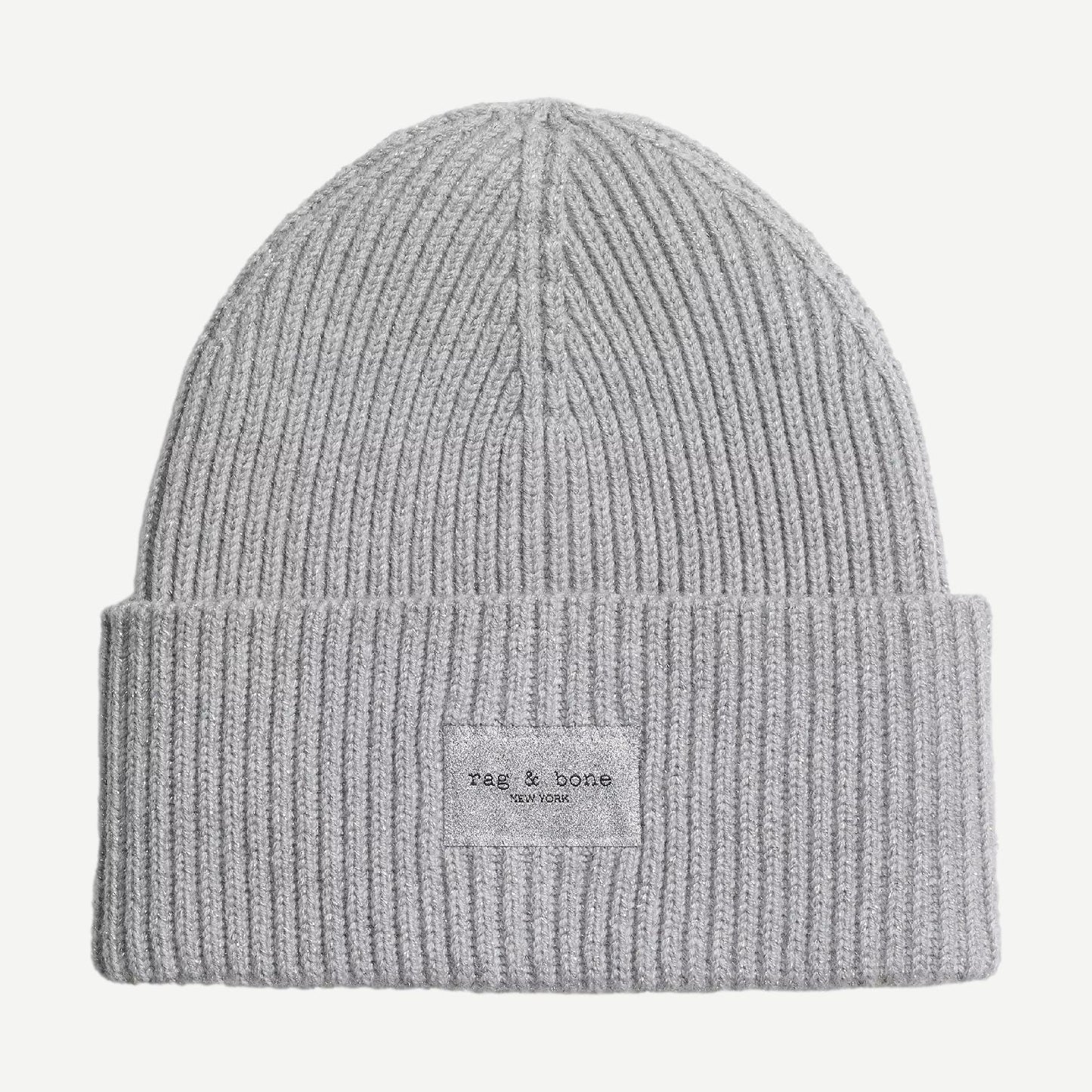 Blake Metallic Beanie - Silver