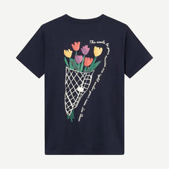 Bouquet T-Shirt - Dark Navy - Galvanic.co