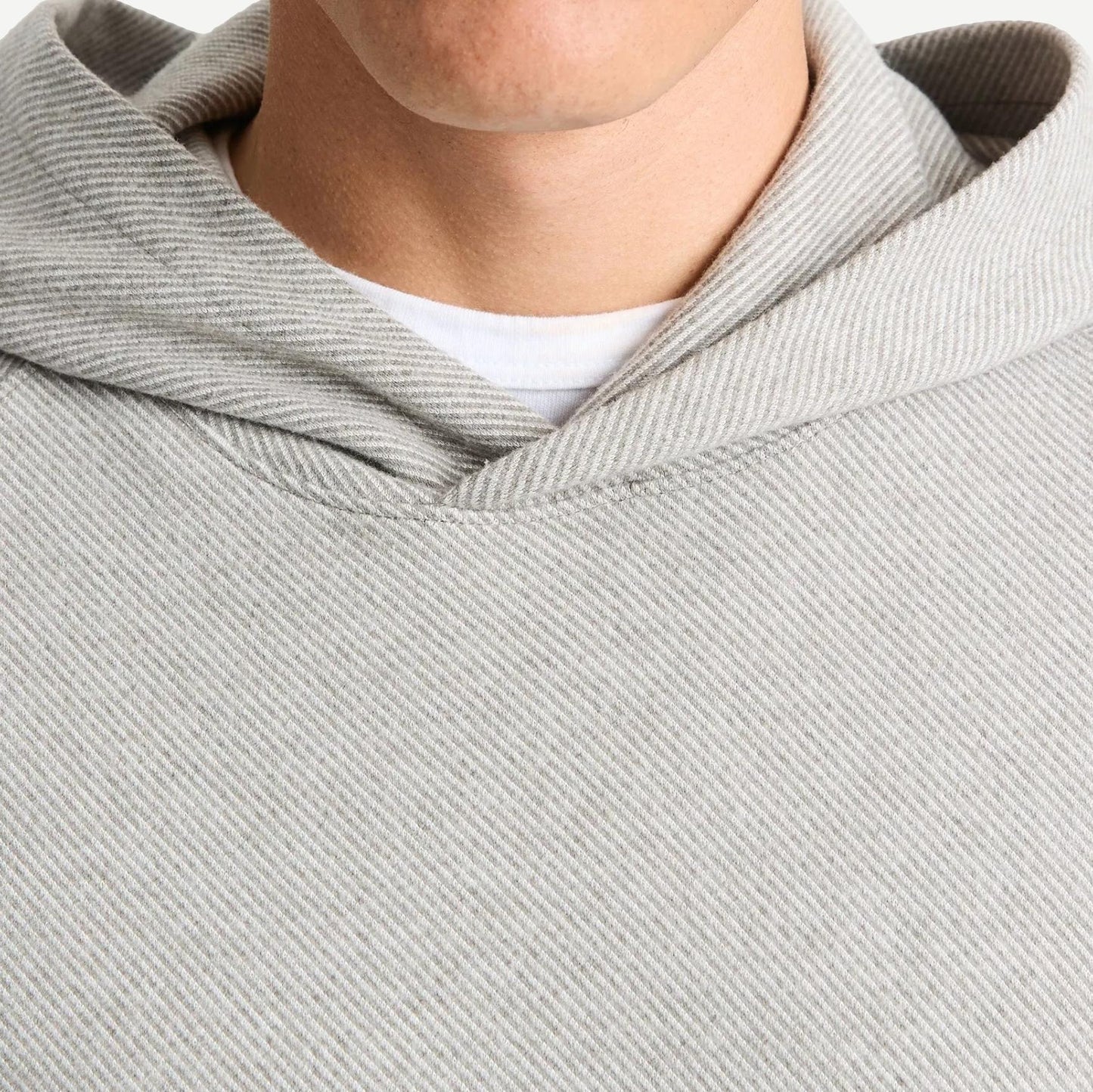 Broken Twill P/O Hoodie - Grey - Galvanic.co