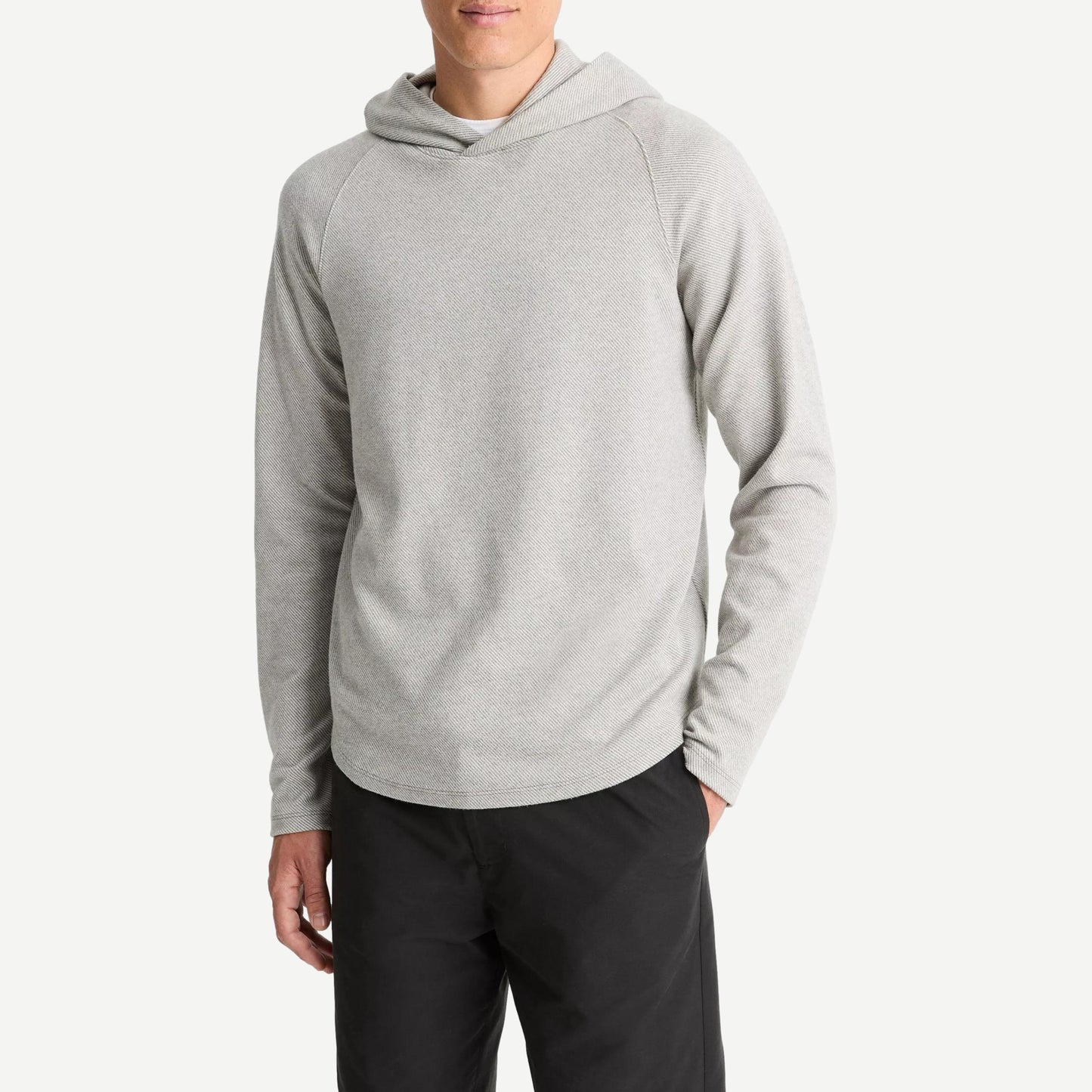 Broken Twill P/O Hoodie - Grey - Galvanic.co