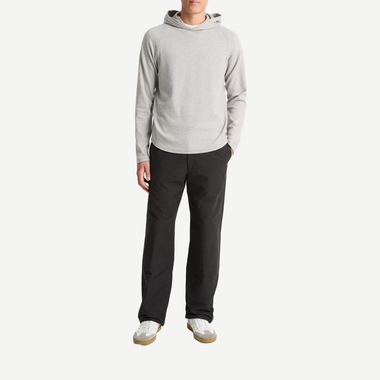 Broken Twill P/O Hoodie - Grey - Galvanic.co