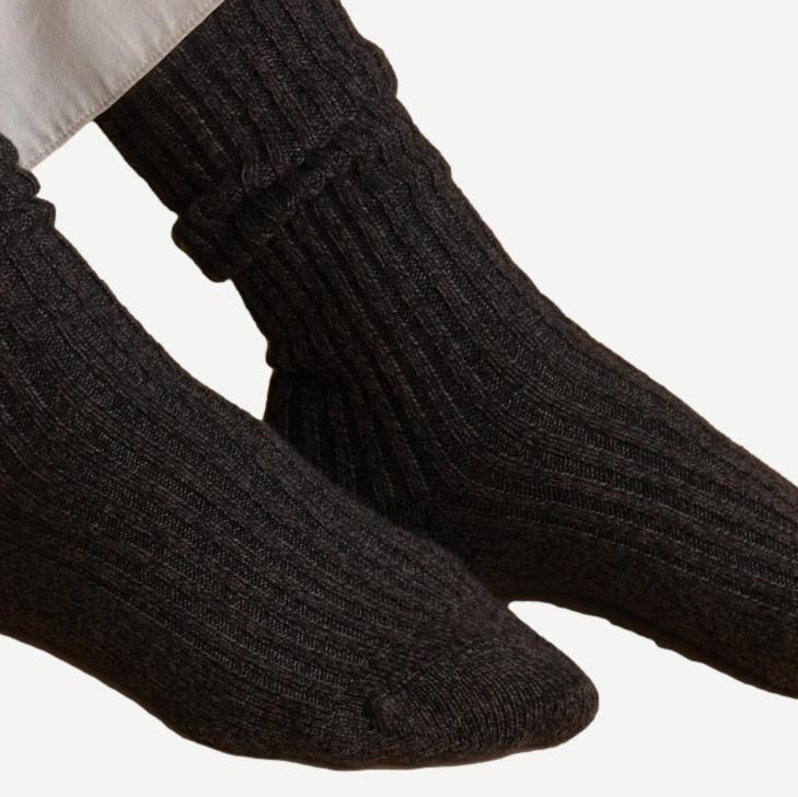 Cabin Socks - Espresso Marl - Galvanic.co