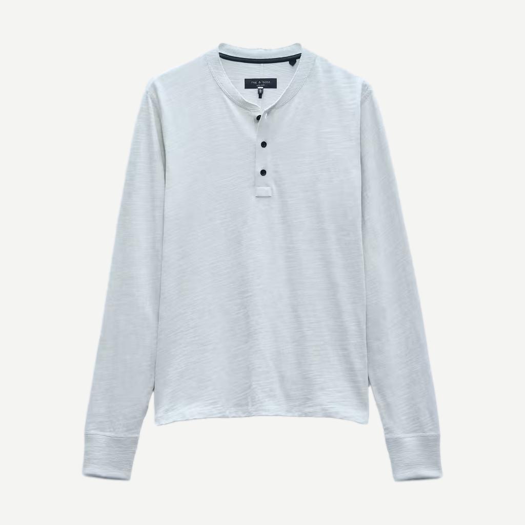 Classic Flame Henley - Grey ice - Galvanic.co