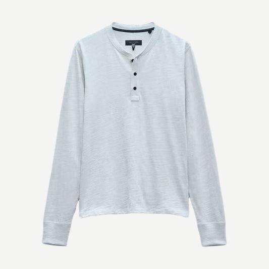 Classic Flame Henley - Grey ice - Galvanic.co