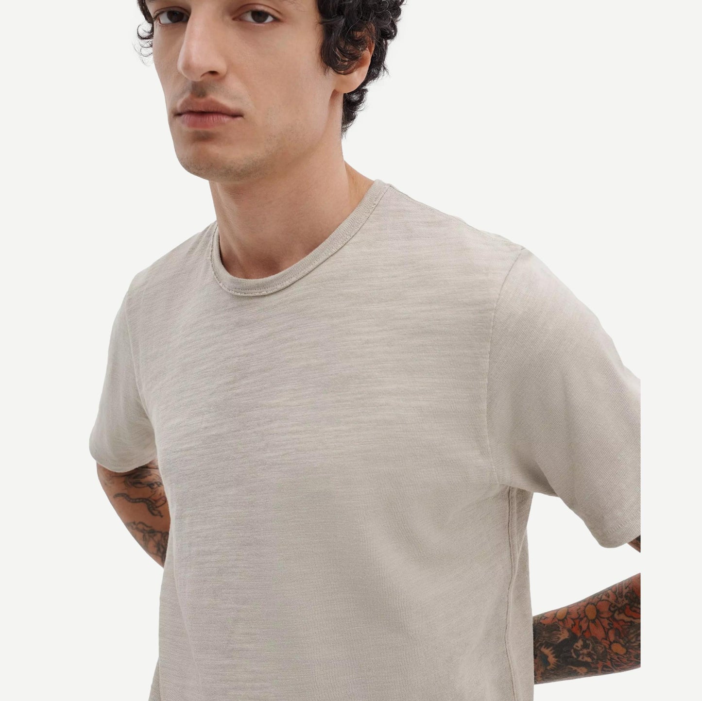 Classic Flame Tee - Taupe - Galvanic.co