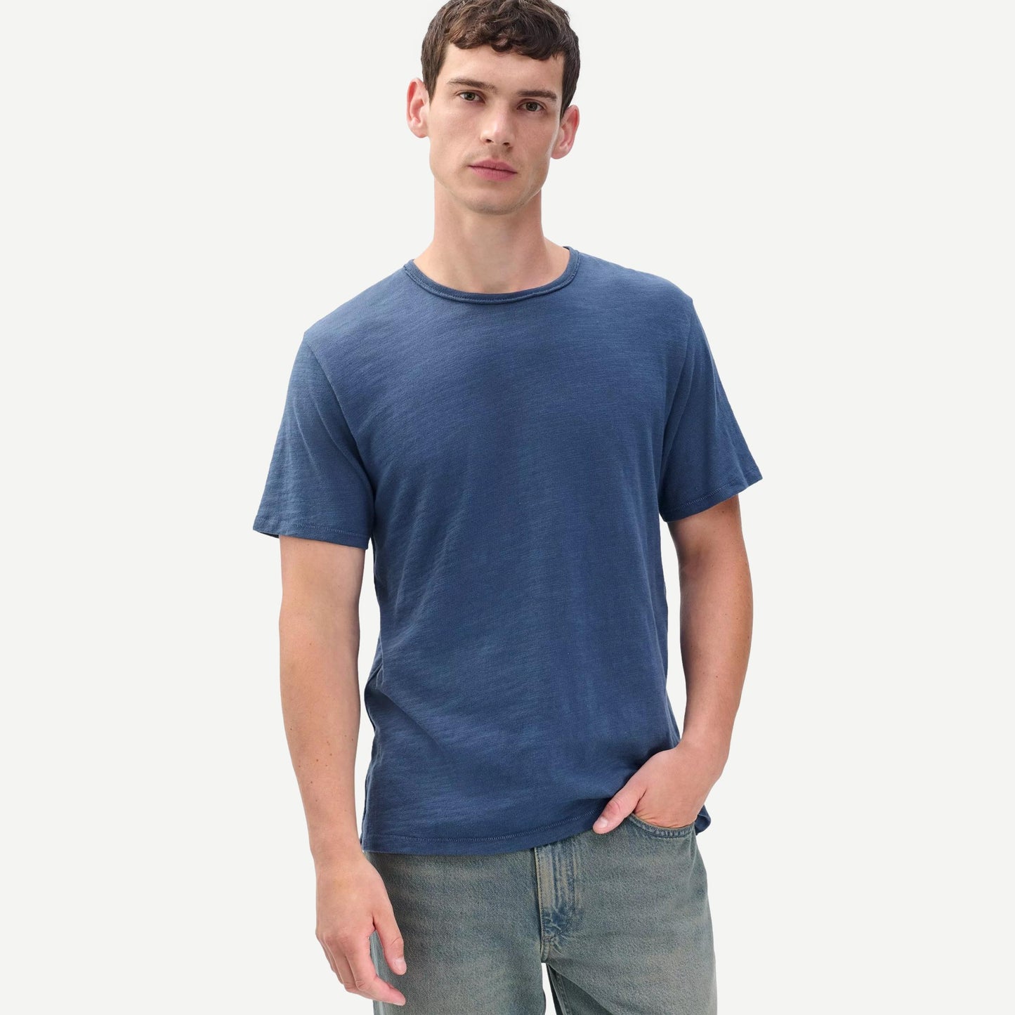 Classic Flame Tee - Worn Indigo - Galvanic.co