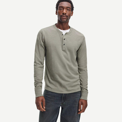Classic Flame Henley - Lichen