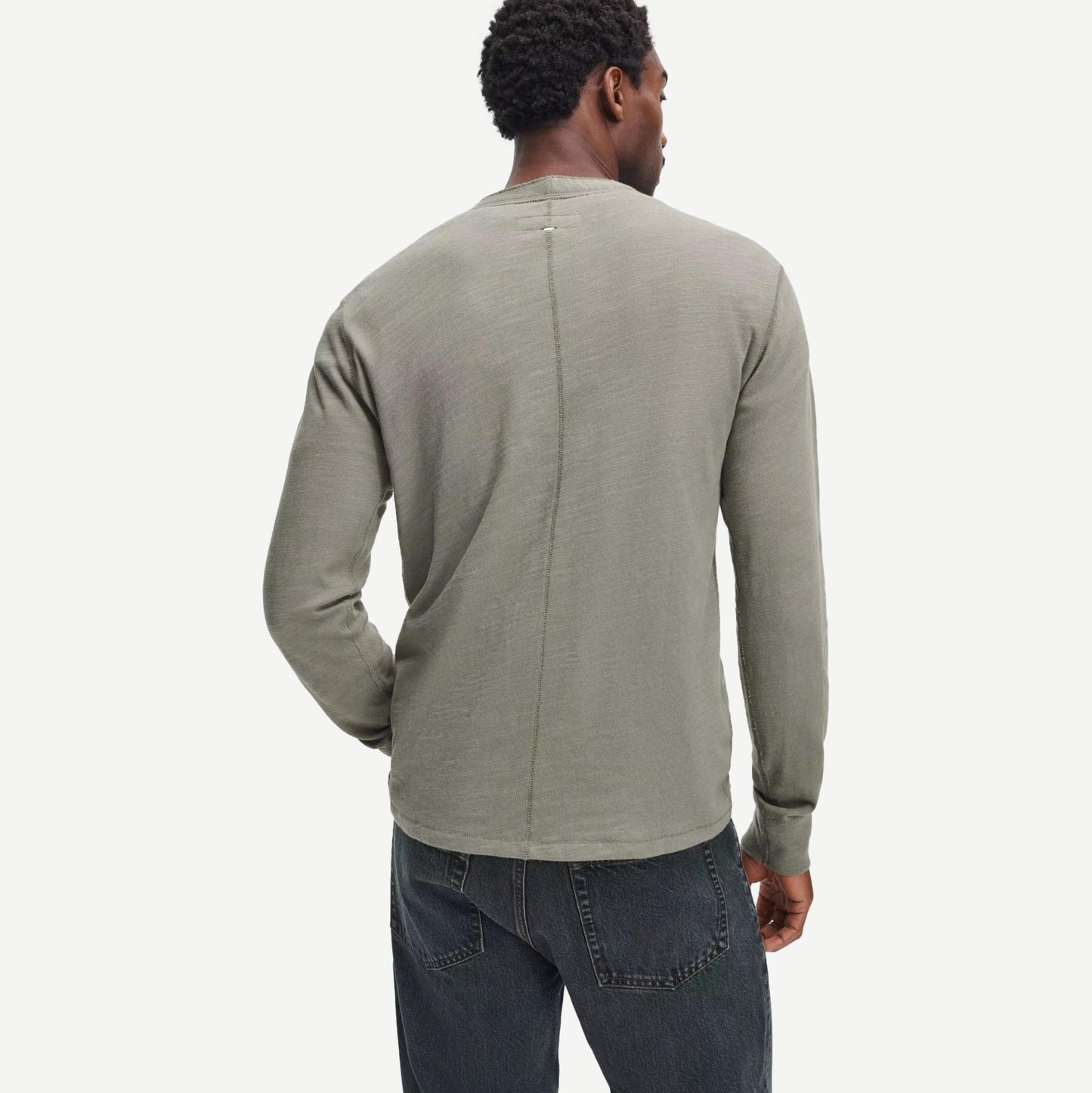 Classic Flame Henley - Lichen