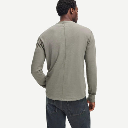 Classic Flame Henley - Lichen