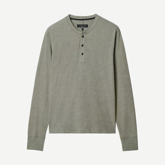 Classic Flame Henley - Lichen