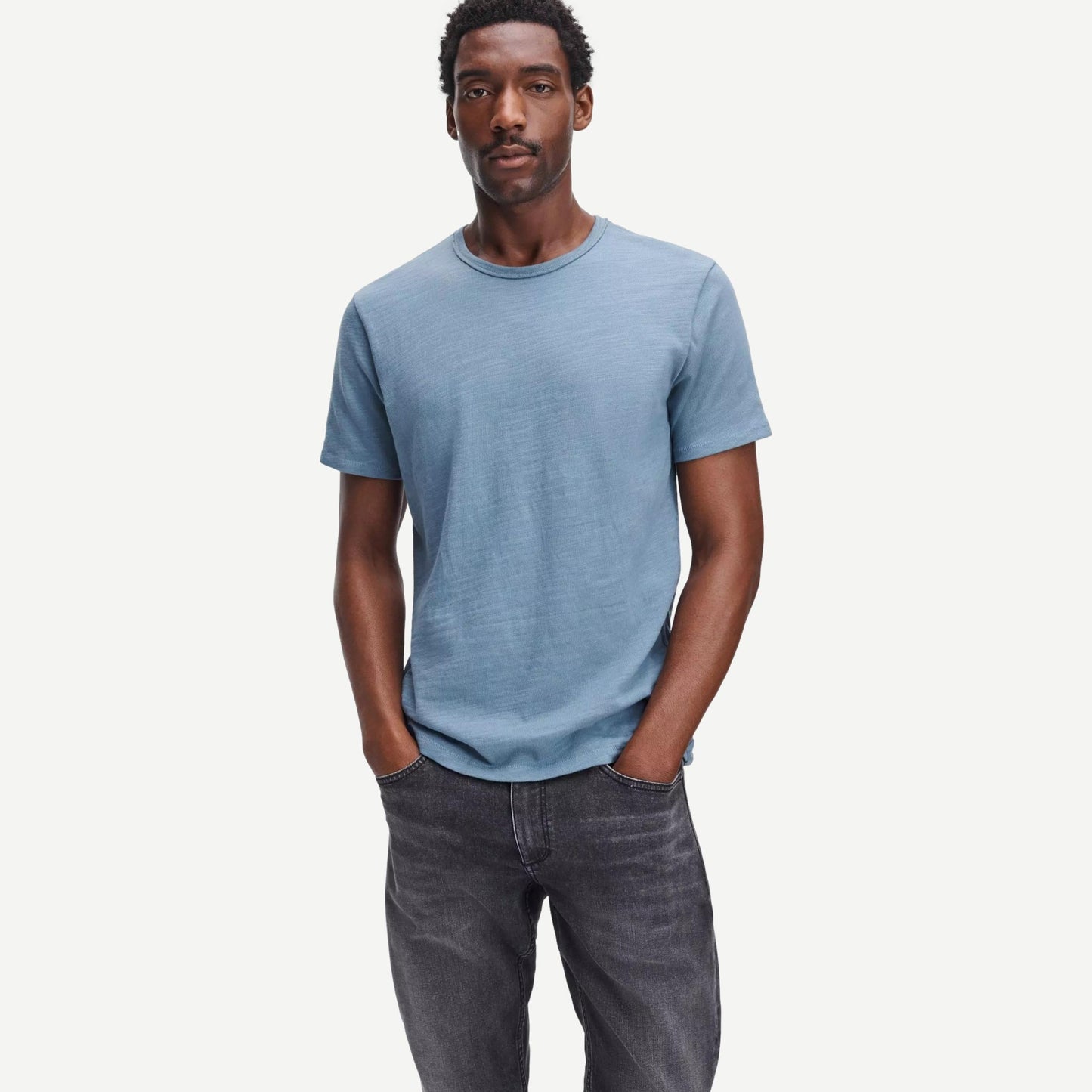 Classic Flame Tee - Washed Blue