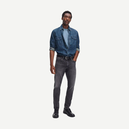 Classic Flame Tee - Washed Blue