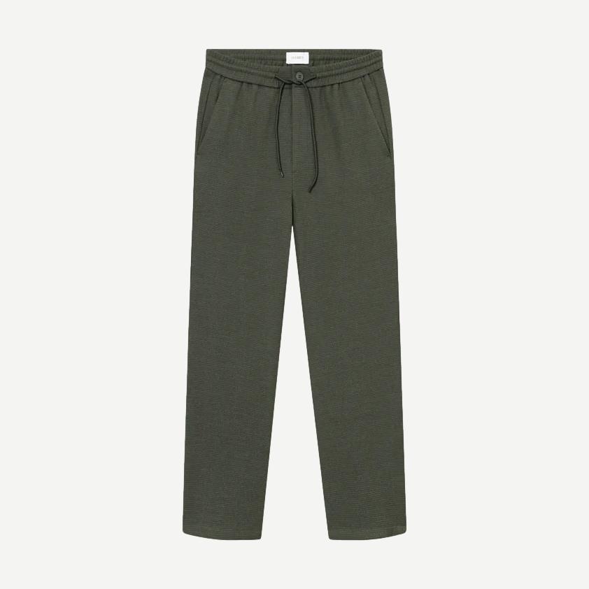 Como Tapered Drawstring Pants - Forest Green - Galvanic.co
