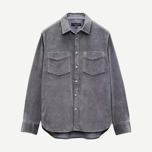 Corduroy CPO Shirt - Slate