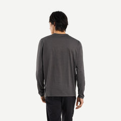 Cormac LS Crew - Heather Black - Galvanic.co