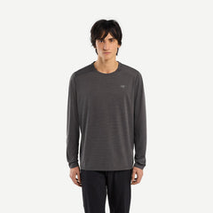Cormac LS Crew - Heather Black - Galvanic.co