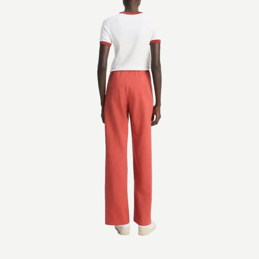 High Waist Cotton Bias Pant - Terra - Galvanic.co